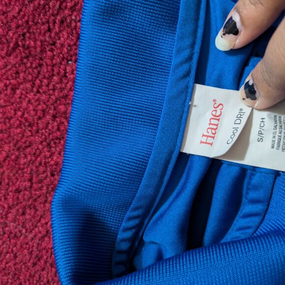 Hanes Cool Dri Blue Polo Shirt Men’s Size S | Moisture-Wicking Performance Golf - Picture 2 of 4